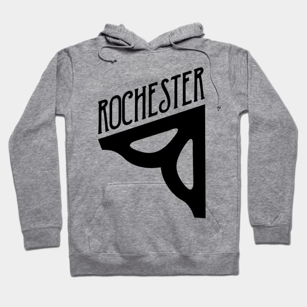 Rochester Flower - single petal Hoodie by todd_stahl_art